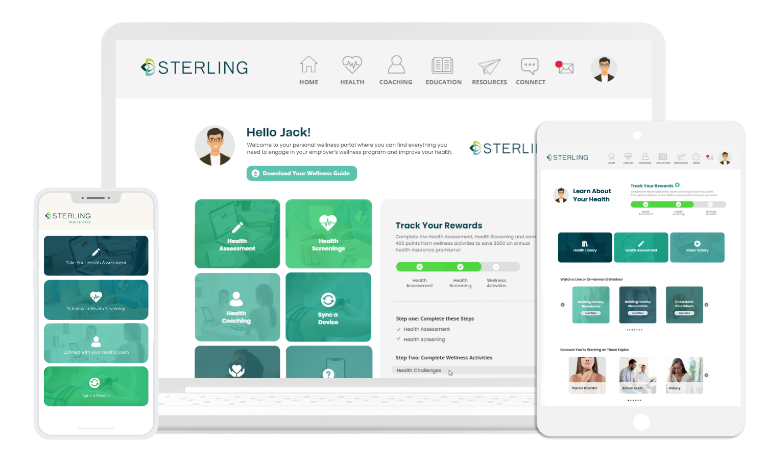 Employee wellness platform with Sterling Wellness Solutions